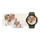 Smartwatch Giewont GW430-3, ekran me ngjyra, i papërshkueshëm nga uji, jeshil
