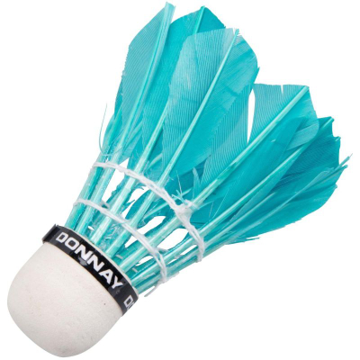 Lotka badminton Donnay, set 5 copë, me pupla, shumëngjyrëshe