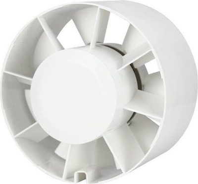Ventilator kanali EUROPLAST 125mm, timer, IPX7, i bardhë