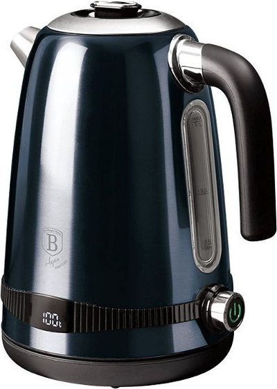 Ibrik elektrik BerlingerHaus BH-9325, 1.7L, me rregullim temperature, blu metalik