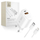 Karikues muri Tech-Protect NCA20, 20W PD QC3.0, me 2 porta USB-A edhe USB-C, i bardhë