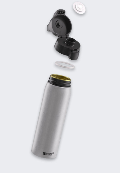 Shishe termike SIGG Water Bottle Thermos, 1L, alumin, e bardhë