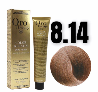 Ngjyrë për flokë Fanola Oro Therapy, 8/14, 100 ml