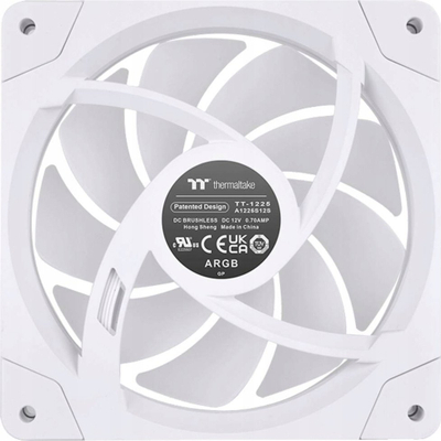 Ventilator për kasë kompjuteri Thermaltake SWAFAN EX12 ARGB, 12 cm, ARGB, i bardhë