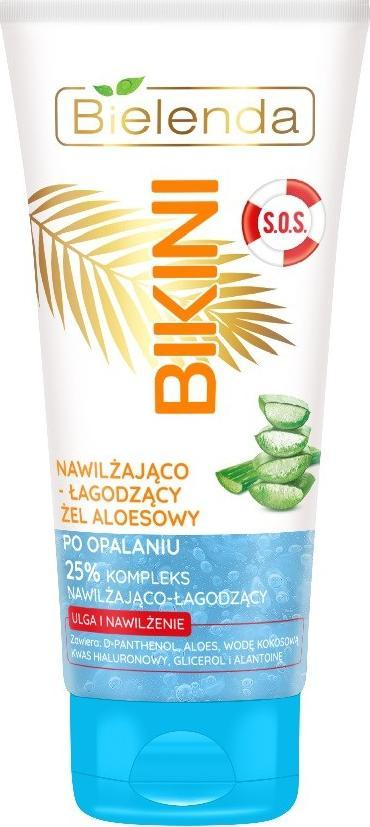 Xhel pas diellit Bielenda Bikini Aloe SOS, hidratues, qetësues, 150 ml