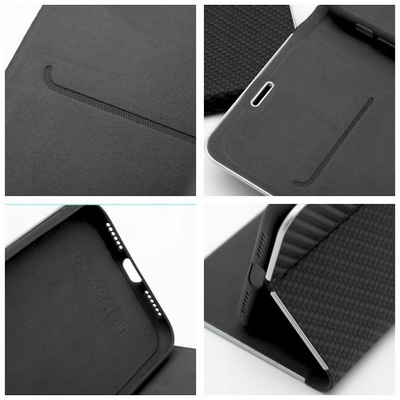 Këllf libër Vennus Book Carbon për Samsung Galaxy A26 5G, me magnet, bojë karbon
