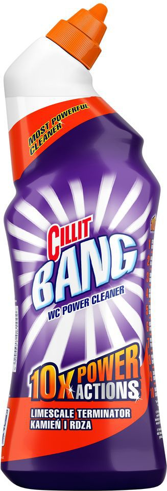 Гел за тоалет Cillit Bang, за каменец и нечистотија, 750 ml