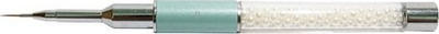 Brushë për nail art Osom Professional Pure Kolinsky White Pearl #1, formë e rrumbullakët, blu e lehtë