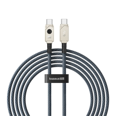 Kabllo Baseus P10355800221-01, USB-C në USB-C, 2m, e zezë