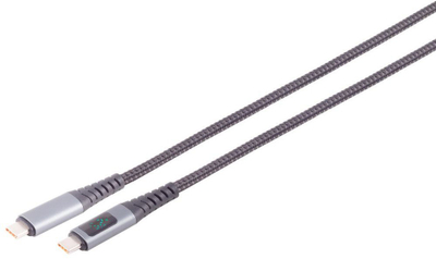 Kabllo USB C Microconnect MC USBC USB4 240W 150, 240W, me ekran digjital, e zezë