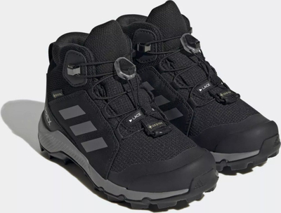 Këpucë trekking për kalamaj Adidas Terrex Mid GTX K Jr IF7522, Gore Tex, taban Continental, të zeza