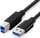 Kabllo USB Ugreen UGR1156BLK, USB-B në USB-A, 1 m, USB 3.0, e zezë