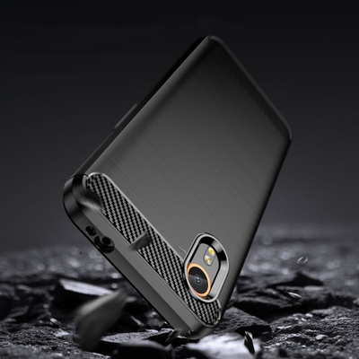 Mbulesë telefoni Tech-Protect TPUCarbon, për Samsung Galaxy Xcover 7, e zezë