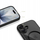 Mbrojtëse telefoni Tech-Protect MagPeak MagSafe CC, për iPhone 17, transparente me të zeza
