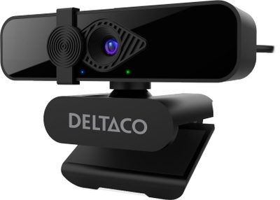 Kamerë web Deltaco W-200, 2K, mikrofon i integruar, e zezë