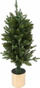 Bredh artificial Home Styling Collection në vazo të artë, 90 cm, i gjelbër