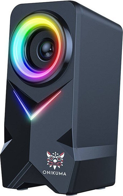 Altoparlantë kompjuteri Onikuma L2, lidhje USB dhe Bluetooth, ndriçim RGB, të zinj