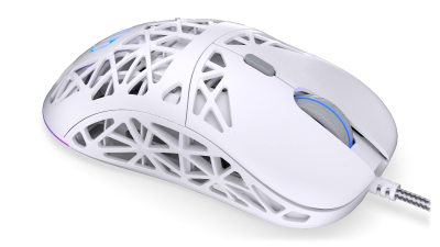 Maus gaming Endorfy LIV, me kabllo, 12000 DPI, i bardhë Onyx