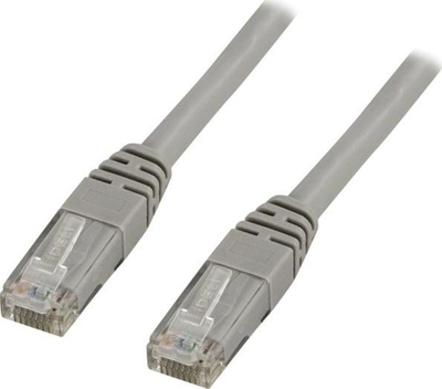 Kabllo rrjeti Deltaco UTP Cat5e, 50m, RJ45, gri