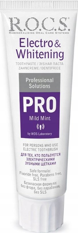 Pastë dhëmbësh R.O.C.S. PRO Electro Whitening Mild Mint, për zbardhim, 135 g