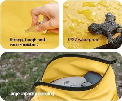 Çantë udhëtimi Naturehike CNK2450XB015, 40L, IPX7, e verdhë