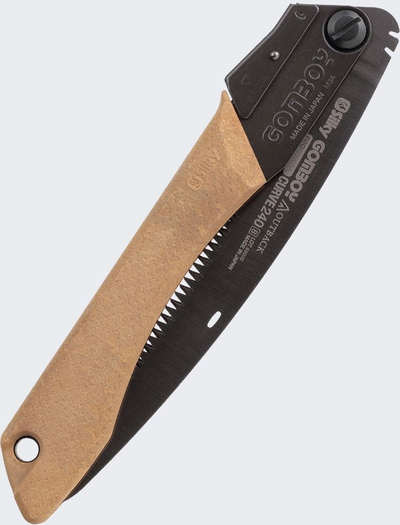 Sharrë me dorë Silky Gomboy Curve Professional Outback Edition, çelik karboni, veshje Nickel Tin, e zezë