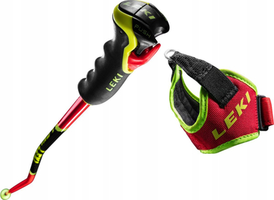 Shkopinj skish Leki WCR TBS GS 3D 130, alumini HTS, dorezë Trigger S 3D