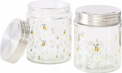 Set kavanozash për mjaltë Boltze, 625 ml, 2 copë, xham transparent