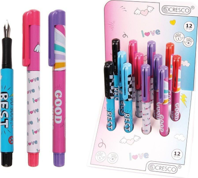 Stilolaps me bojë Cresco Junior, set 12 copë, për fëmijë, shumëngjyrësh