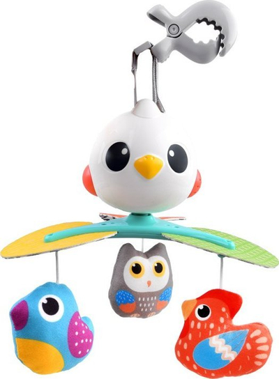 Музичко вртелешка Hola Toys, со птици, шарена