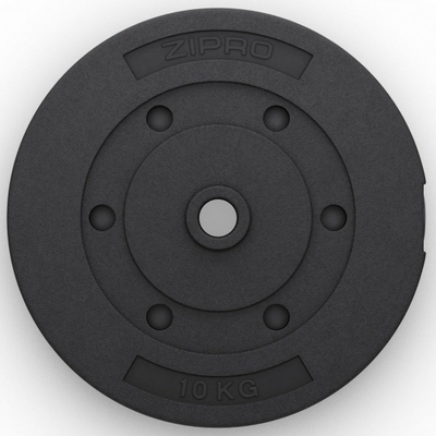 Peshë fitnesi Zipro, 10 kg/31 mm, e zezë