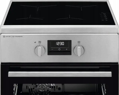 Шпорет со рерна Electrolux LKI564267X, 50 cm, индукција, црн со инокс