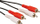 Kabllo audio Roline 11.09.4336, RCA x 2, 5m, e zezë