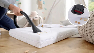 Fshesë me korrent Bosch Series 4 ProHygienic, me qese, e bardhë