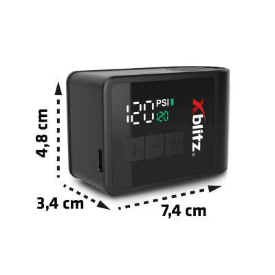Pompë ajri elektrike Xblitz Iway, 150 PSI, bateri 6000 mAh, e zezë