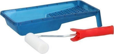 Set për ngjyrosje Kinzo roller + enë për ngjyrë, i bardhë / kuq / kaltër