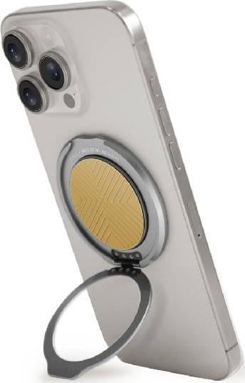 Mbajtëse magnetike Uniq GripFit 360, me kickstand, rrotullim 360°, rozë