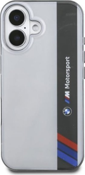 Mbrojtëse telefoni BMW Motorsport IML, për iPhone 16 6.1", transparente, gri