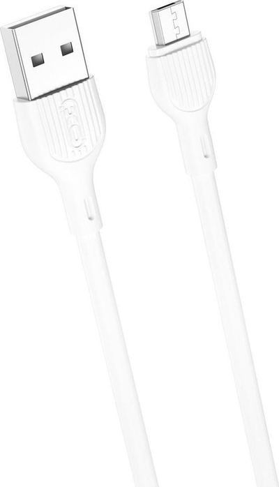 Kabllo Micro USB XO NB200, 1m, 2.1A, e bardhë