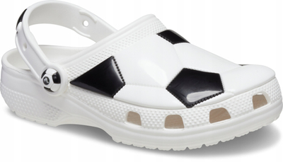 Sandale fëmijësh Crocs Classic Soccer Ball Clog Jr 210157-103, Croslite, e bardhë