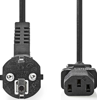 Kabllo rryme Nedis CEGL10000BK30, 3m, prizë CEE7/7 në C13, e zezë