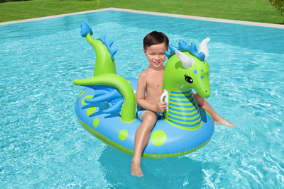 Надувачки душек за деца Bestway Dragon Ride On, до 45 kg, повеќебоен