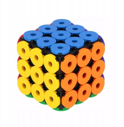 Lodër kube interaktive MEGA CREATIVE Magic Cube Button, për kalamaj, me shumë ngjyra