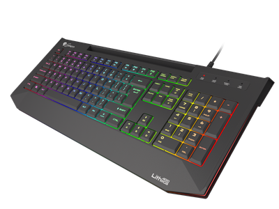 Tastierë gaming Genesis Lith 400 RGB, X-Scissors, me dritë RGB, e zezë
