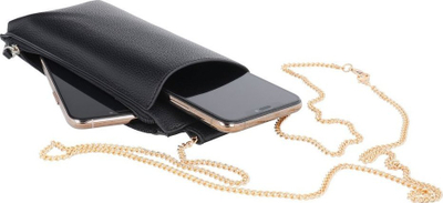 Çantë telefoni Roar Smart Color Bag, lëkurë artificiale, rrip zinxhir metalik, e zezë