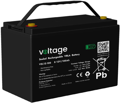 Akumulator AGM Voltage Long Life 12V 100Ah VEL12-100
