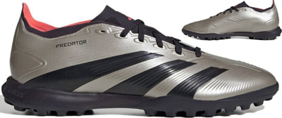 Këpucë futbolli Adidas Predator League TF IF6376, për bar sintetik, për burra, gri me të zezë