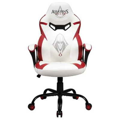 Karrige gaming Subsonic Assassin's Creed Junior, ergonomike, për kalamoj, e bardh e kuqe