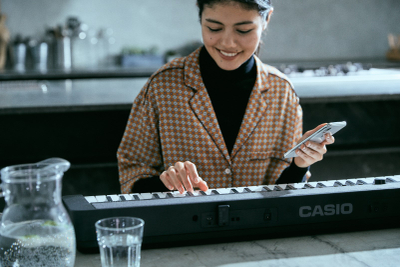 Tastierë Casio Casiotone CTS1, 61 taste, Touch Sensitive, e zezë