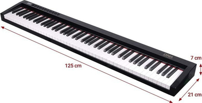 Piano dixhitale DNA SP 88, 88 taste, Bluetooth MIDI, e zezë